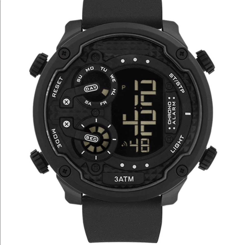 New Black George Digital Watch